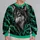 Emerald Wolf Head For Streetwear Style And Outdoor Adventure Enthusiasts All-over Print Knitted Sweater - 2