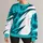 Turquoise Teal Leaf Shards for Summer Casual Style and Weekend Wear All-over Print Knitted Sweater - 1