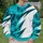 Turquoise Teal Leaf Shards for Summer Casual Style and Weekend Wear All-over Print Knitted Sweater - 6