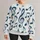 Bold Blue Music Notes for Creative Everyday Style and Music Lovers All-over Print Knitted Sweater - 1