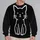 Minimalist White Cat Portrait For Cozy Autumn Evenings And Casual Everyday Style All-over Print Knitted Sweater - 2