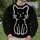 Minimalist White Cat Portrait For Cozy Autumn Evenings And Casual Everyday Style All-over Print Knitted Sweater - 6