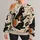 Black Cat Guitarist With Music Doodles For Campus And Casual Weekend Style All-over Print Knitted Sweater - 1