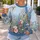 Hummingbirds Among Colorful Wildflowers for Peaceful Springtime Nature and Garden Escapes All-over Print Knitted Sweater - 5