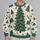 Hand-Drawn Christmas Tree and Star Motifs for Festive Holiday Gatherings and Cozy Days All-over Print Knitted Sweater - 2