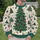 Hand-Drawn Christmas Tree and Star Motifs for Festive Holiday Gatherings and Cozy Days All-over Print Knitted Sweater - 6