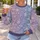 Pastel Snowflake Motifs for Cozy Holiday Celebrations and Relaxed Winter Days Out All-over Print Knitted Sweater - 5