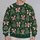 Pink Bow Christmas Trees for Festive Holiday Celebrations and Cute Seasonal Style All-over Print Knitted Sweater - 2
