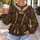 Funny Reindeer Keeper Rancher Outfit for Rustic Christmas Parties and Holiday Gifting All-over Print Knitted Sweater - 5