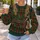 Plaid Tree Farm Lumberjack Outfit for Christmas Tree Hunting and Family Holiday Photos All-over Print Knitted Sweater - 5