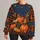 Pumpkin Patch Harvest Plaid for Thanksgiving Gatherings and Autumn Festival Celebrations All-over Print Knitted Sweater - 1