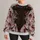 Bloody Lace-Up Corset Zombie Look for Halloween Parties and Spooky Season Celebrations All-over Print Knitted Sweater - 1