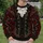 Gothic Vampire Costume With Ruby Cravat for Halloween Parties and Masquerades All-over Print Knitted Sweater - 6