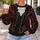Gothic Vampire Costume With Ruby Cravat for Halloween Parties and Masquerades All-over Print Knitted Sweater - 5