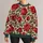 Crimson Rose And Olive Leaf Blooms For Romantic Countryside Everyday Wear All-over Print Knitted Sweater - 1
