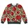Crimson Rose And Olive Leaf Blooms For Romantic Countryside Everyday Wear All-over Print Knitted Sweater - 4