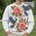 Jeweled Parrots And Pink Roses For Elegant Nature Inspired Everyday Wear All-over Print Knitted Sweater - 6