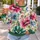 Watercolor Fuchsia Blue and Teal Flowers for Spring Garden Days and Getaways All-over Print Knitted Sweater - 5