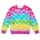 Rainbow Tie Dye Polka Dots for Colorful Spring Outings and Everyday Casual Wardrobes All-over Print Knitted Sweater - 4