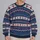 Retro Nordic Fair Isle Geometric Motifs for Cozy Winter Weekends and Everyday Wear All-over Print Knitted Sweater - 2