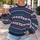 Retro Nordic Fair Isle Geometric Motifs for Cozy Winter Weekends and Everyday Wear All-over Print Knitted Sweater - 5