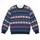 Retro Nordic Fair Isle Geometric Motifs for Cozy Winter Weekends and Everyday Wear All-over Print Knitted Sweater - 4
