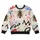 Golden Bee and Abstract Heart Motifs for Casual Streetwear and Springtime Outings All-over Print Knitted Sweater - 4
