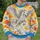 Winged Pegasus and Radiant Tie Dye for Whimsical Everyday Style All-over Print Knitted Sweater - 6