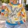 Winged Pegasus and Radiant Tie Dye for Whimsical Everyday Style All-over Print Knitted Sweater - 5