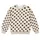 Classic Dark Brown Polka Dots on Warm Ivory for Chic Everyday Wear and Brunch Outings All-over Print Knitted Sweater - 4