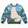 White Cat in a Wildflower Meadow for Cozy Cottagecore Days and Relaxed Nature Lovers All-over Print Knitted Sweater - 4