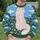 White Cat in a Wildflower Meadow for Cozy Cottagecore Days and Relaxed Nature Lovers All-over Print Knitted Sweater - 6