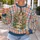 Charming Tabby Kitten on a Blooming Garden Path for Relaxed Everyday Cat Lovers All-over Print Knitted Sweater - 5
