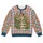 Charming Tabby Kitten on a Blooming Garden Path for Relaxed Everyday Cat Lovers All-over Print Knitted Sweater - 4