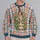 Charming Tabby Kitten on a Blooming Garden Path for Relaxed Everyday Cat Lovers All-over Print Knitted Sweater - 2
