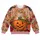 Orange Cat And Pumpkin With Autumn Blooms For Cozy Fall Gatherings And Seasonal Style All-over Print Knitted Sweater - 4