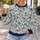 Navy Sharks And Ocean Waves For Coastal Autumn Adventures And Everyday Casual Wear All-over Print Knitted Sweater - 5