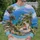 Coastal Road and Wildflower Landscape for Scenic Weekend Getaways and Travel Lovers All-over Print Knitted Sweater - 6
