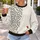 Ivory Fish Motif With Crimson Accent For Relaxed Coastal Everyday Style All-over Print Knitted Sweater - 5
