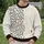 Ivory Fish Motif With Crimson Accent For Relaxed Coastal Everyday Style All-over Print Knitted Sweater - 6