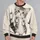 Wide-Eyed Kitten and Paw Marks for Cozy Everyday Casual Style for Cat Lovers Everywhere All-over Print Knitted Sweater - 2
