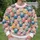 Colorful Sheep Motifs for Playful Farmhouse Weekends and Cozy Casual Everyday Wear All-over Print Knitted Sweater - 6