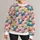 Colorful Sheep Motifs for Playful Farmhouse Weekends and Cozy Casual Everyday Wear All-over Print Knitted Sweater - 1