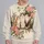 Three Cats Among Roses for Cozy Autumn Days and Cottage Garden Cat Lovers at Home All-over Print Knitted Sweater - 2