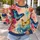 Dreamlike Butterfly Motifs for Colorful Spring Outings and Relaxed Everyday Style All-over Print Knitted Sweater - 5