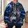 Twin Wolf Storm Scene for Wilderness Weekends and Everyday Outdoor Adventures All-over Print Hoodie (Lightweight) - 6