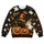 Pumpkin Cat And Ghost Halloween Scene For Spooky Season Celebrations All-over Print Knitted Sweater - 4