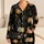 Celestial Witch Moon Skull Cozy Nights for Women's Dark Academia Home Ritual Style Satin Pajamas Set - 1