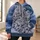 Three Snow Leopard Cubs Cuddling for Cozy Nature Lovers and Relaxed Weekend Adventures All-over Print Hoodie (Lightweight) - 6