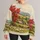 Rural Cottages Green Hills Red Foliage Pastoral Sheep and Cottage Countryside for Cozy Autumn All-over Print Knitted Sweater - 1